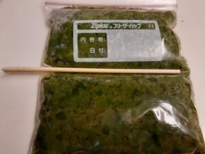 めかぶの冷凍保存