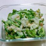 ゴーヤとツナ、新玉ねぎのマヨサラダ