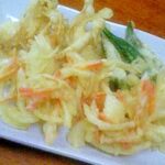 甘くて美味しい♪新玉ねぎのかき揚げ。