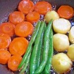 ハンバーグの付け合せに！　「3種野菜のバター焼き」