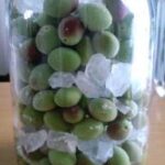 小梅で作った梅シロップ　梅ジュースに