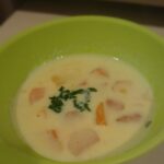 レンジで簡単!豆乳かぼちゃスープ