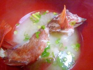 カサゴ（あらかぶ）味噌汁✿