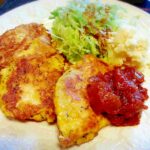 鶏むね肉で*節約*ピカタ☆ お箸で切れる♪