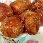 豚バラで肉巻きおにぎり♪