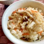 白だしで簡単!油揚げとしめじの炊き込みご飯