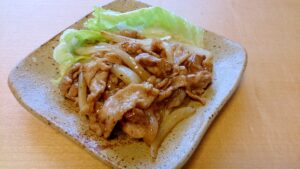 豚肉と玉ねぎのポン酢炒め