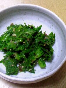 子供にも好評☆わさび菜のナムル