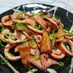 スルメイカとエリンギのバター炒め