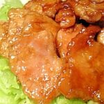 ブロックを使って！豚もも肉の甘酢焼き♪