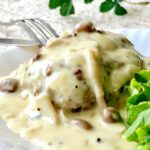 ♡キノコのクリームソースハンバーグ♡