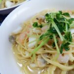 シーフードミックスで簡単!ボンゴレ風パスタ♪