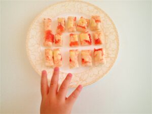 離乳食後期～手づかみ食べに◎トマトチーズトースト
