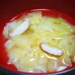 たっぷりキャベツと椎茸の味噌汁