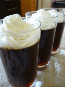 寒天で作るコーヒーゼリー