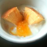 バームクーヘンとマーマレードのヨーグルト