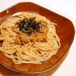 簡単♪納豆パスタ★バター醤油味