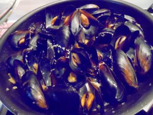 ムール貝のガーリックバター