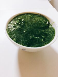 モロヘイヤのとろろご飯♬