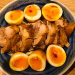 Staubで作る柔らかチャーシューと味付けたまご