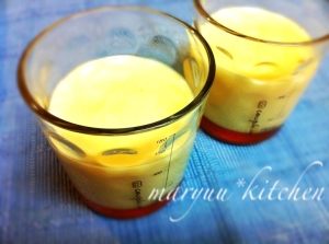材料３つだけ♥ぷるぷる豆乳プリン