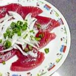 新玉ねぎがおいしい☆かつおのお刺身♪