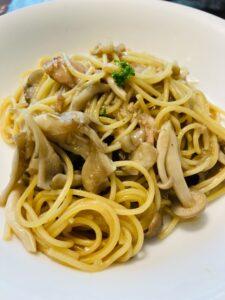 ホットクックで簡単☆ツナときのこのパスタ