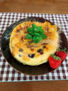 余った食パンで炊飯器パンプディング*♬೨̣̥
