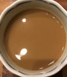 デカフェ豆乳黒蜜ラテ