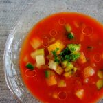 野菜ジュースで♪モリモリ食べる簡単ガスパチョ