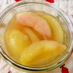 保存用、桃のシロップ漬け