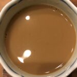 デカフェ豆乳黒蜜ラテ