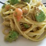 海老とシラスとアボカドのパスタ