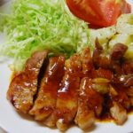 やっぱり美味しいトンテキ ニンニクソース!