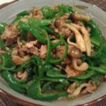 ピーマン、豚肉、しめじのチンジャオロース風♪