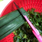 キッチンバサミでネギのみじん切り