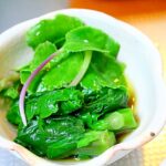 つる紫と浜防風のおひたし