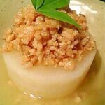 圧力鍋でふろふき大根肉味噌添え♪