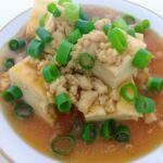 あっさり生姜醤油の鶏ひき肉あんかけ豆腐