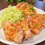 スイートチリソースでエスニック風油淋鶏♡