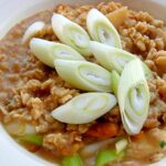 カップ豚汁利用❤オートミール粥♪（ネギたっぷり）