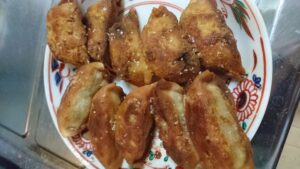 少なめの油で！冷凍餃子の揚げ方★揚げ餃子★