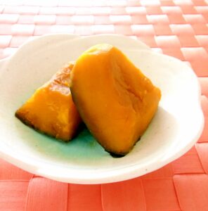 冷凍かぼちゃとレンジで簡単♪かぼちゃの煮物